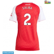Arsenal William Saliba #2 Hjemmedrakt Dame 2025-26 Kortermet